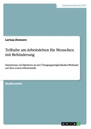 Cover von Teilhabe am Arbeitsleben für Menschen mit Behinderung