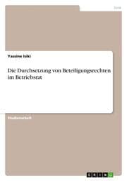 Cover von Die Durchsetzung von Beteiligungsrechten im Betriebsrat