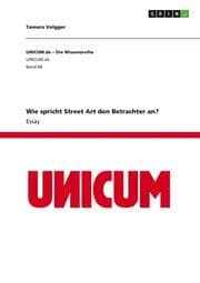 Cover von Wie spricht Street Art den Betrachter an?