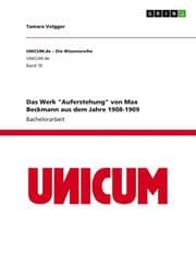 Cover von Das Werk 'Auferstehung' von Max Beckmann aus dem Jahre 1908-1909