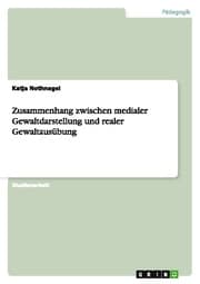 Cover von Zusammenhang zwischen medialer Gewaltdarstellung und realer Gewaltausübung