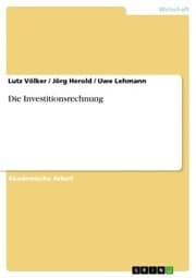 Cover von Die Investitionsrechnung