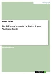 Cover von Die Bildungstheoretische Didaktik von Wolfgang Klafki
