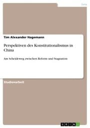 Cover von Perspektiven des Konstitutionalismus in China