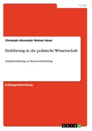 Cover von Einführung in die politische Wissenschaft