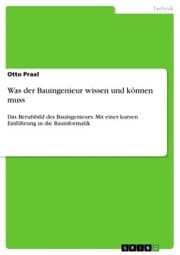 Cover von Was der Bauingenieur wissen und können muss