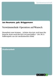 Cover von Verstümmelnde Operation auf Wunsch