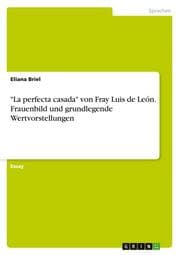 Cover von 'La perfecta casada' von Fray Luis de León.Frauenbild und grundlegende Wertvorstellungen
