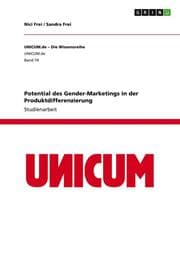 Cover von Potential des Gender-Marketings in der Produktdifferenzierung