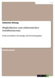 Cover von Möglichkeiten zum elektronischen Schriftformersatz
