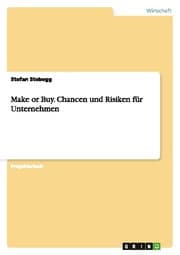 Cover von Make or Buy.Chancen und Risiken für Unternehmen