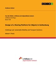 Cover von Design of a Sharing Platform for Objects in Gothenburg