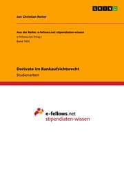 Cover von Derivate im Bankaufsichtsrecht
