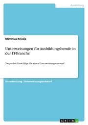 Cover von Unterweisungen für Ausbildungsberufe in der IT-Branche