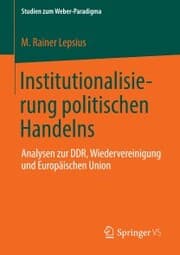 Cover von Institutionalisierung politischen Handelns