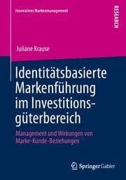Cover von Identitätsbasierte Markenführung im Investitionsgüterbereich