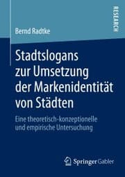 Cover von Stadtslogans zur Umsetzung der Markenidentität von Städten