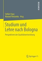 Cover von Studium und Lehre nach Bologna