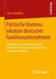 Cover von Politische Kommunikation deutscher Familienunternehmen