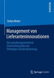 Cover von Management von Lieferanteninnovationen