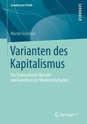 Cover von Varianten des Kapitalismus