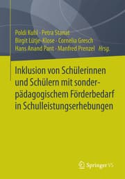 Cover von Inklusion von Schülerinnen und Schülern mit sonderpädagogischem Förderbedarf in Schulleistungserhebungen