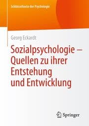 Cover von Sozialpsychologie - Quellen zu ihrer Entstehung und Entwicklung
