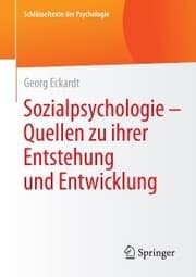 Cover von Sozialpsychologie - Quellen zu ihrer Entstehung und Entwicklung