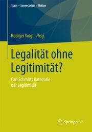 Cover von Legalität ohne Legitimität?