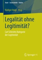 Cover von Legalität ohne Legitimität?