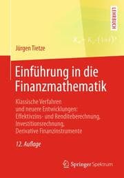 Cover von Einführung in die Finanzmathematik