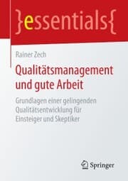 Cover von Qualitätsmanagement und gute Arbeit