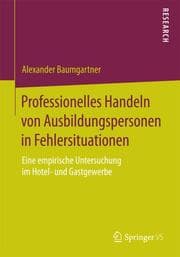 Cover von Professionelles Handeln von Ausbildungspersonen in Fehlersituationen