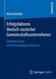 Cover von Erfolgsfaktoren deutsch-russischer Gemeinschaftsunternehmen
