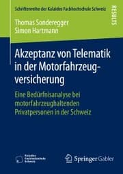 Cover von Akzeptanz von Telematik in der Motorfahrzeugversicherung