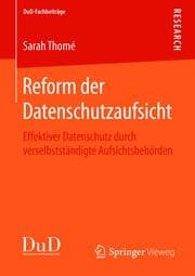 Cover von Reform der Datenschutzaufsicht