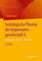 Cover von Soziologische Theorie der Gegenwartsgesellschaft II