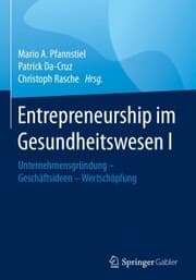 Cover von Entrepreneurship im Gesundheitswesen I