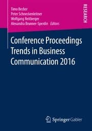 Cover von Conference Proceedings Trends in Business Communication 2016