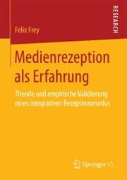 Cover von Medienrezeption als Erfahrung