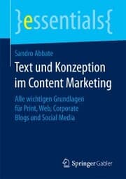 Cover von Text und Konzeption im Content Marketing