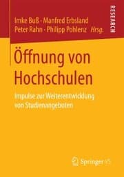 Cover von Öffnung von Hochschulen