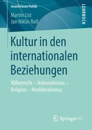 Cover von Kultur in den internationalen Beziehungen