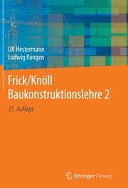 Cover von Frick/Knöll Baukonstruktionslehre 2