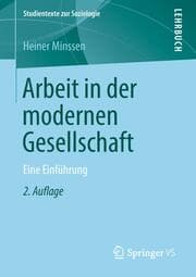 Cover von Arbeit in der modernen Gesellschaft