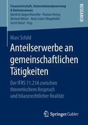Cover von Anteilserwerbe an gemeinschaftlichen Tätigkeiten