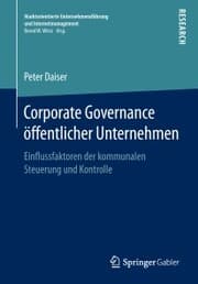 Cover von Corporate Governance öffentlicher Unternehmen