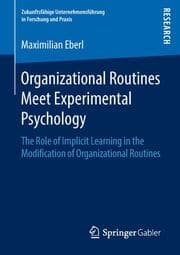 Cover von Organizational Routines Meet Experimental Psychology