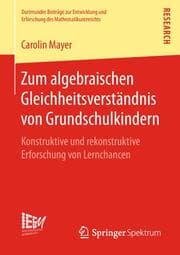 Cover von Zum algebraischen Gleichheitsverständnis von Grundschulkindern