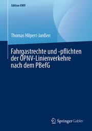 Cover von Fahrgastrechte und -pflichten der ÖPNV-Linienverkehre nach dem PBefG